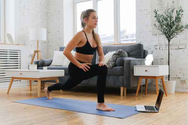 Woman exercising confidently after femiwand treatment Eastbourne